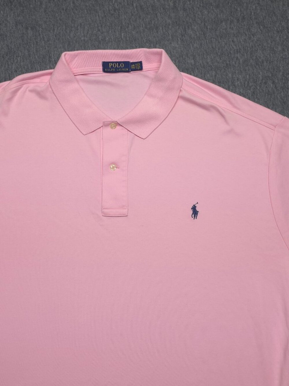 Polo Ralph Lauren Men's 2XB Big & Tall Pink Cotton Polo Shirt